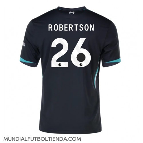 Camiseta Liverpool Andrew Robertson #26 Segunda Equipación Replica 2024-25 mangas cortas